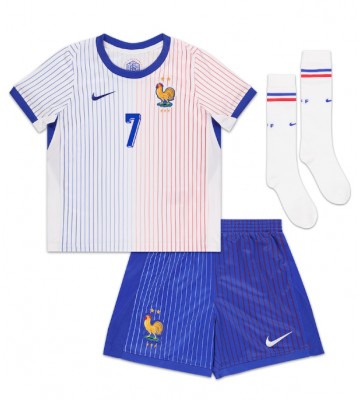 Frankrig Antoine Griezmann #7 Udebanetrøje Børn EM 2024 Kortærmet (+ Korte bukser)